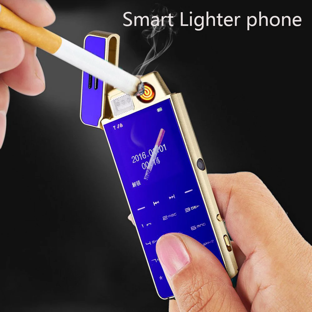 Ультра-тонкий мини металлический телефон прикуриватель Личность маленький мобильный телефон анти-потеря позиционирования