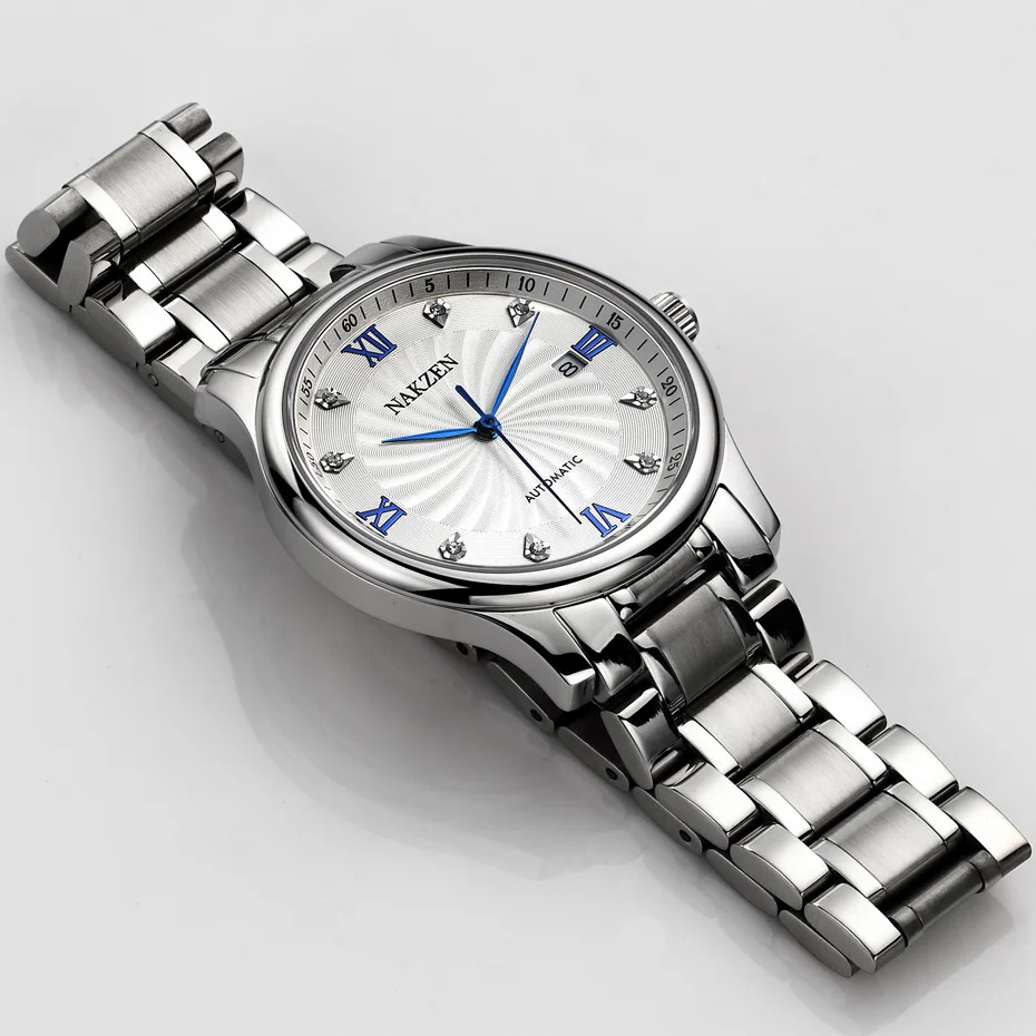 Мужские часы Relojes Hombre деловые классические MIYOTA из нержавеющей стали 8215 мужские