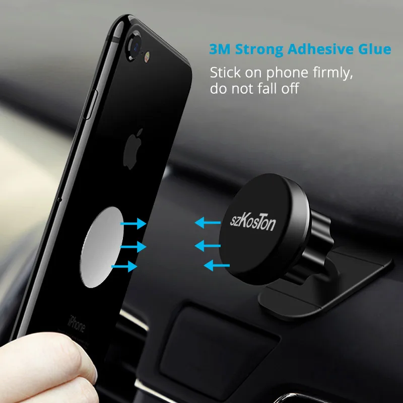 iphone desk stand New Metal Plate with Adhesive iron Plate For Magnetic Car Phone Holder Stand Circular Square Iron Sheets For Magnet Phone Stand cell phone holder for desk