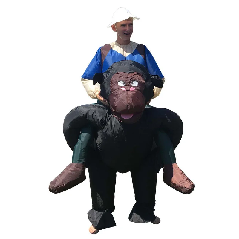 Inflatable Riding Gorilla Costume Cosplay Cosume for men Monkey costume