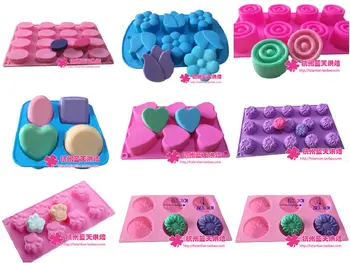 

Wholesale ,Silicone series cake moulds chocalate baking tools soap molds 30pcs