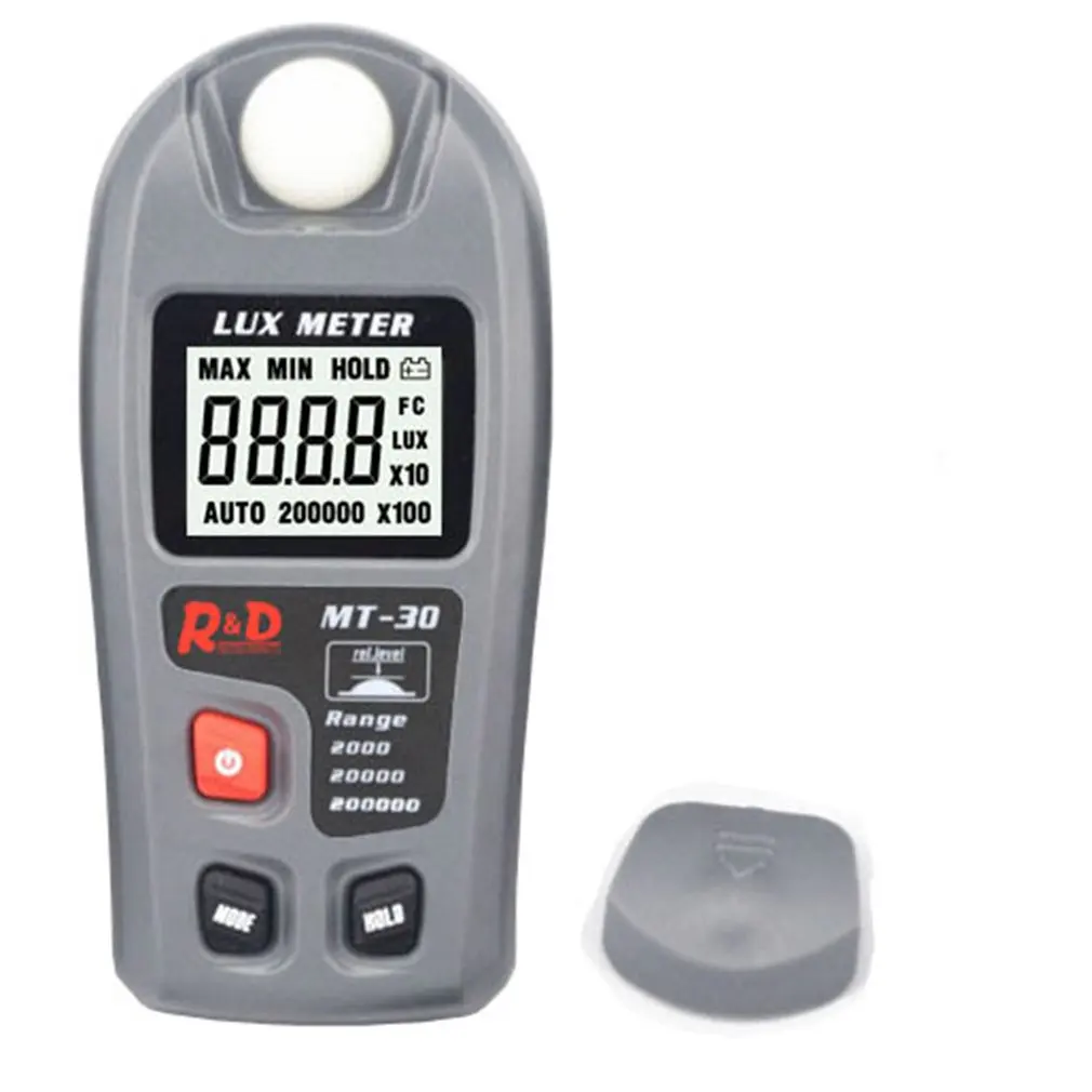 MT-30 Multifunction Digital Lux Meter Portable Handheld 0.1-200000lux High Accuracy Luxmeter Illuminance Meter Tester