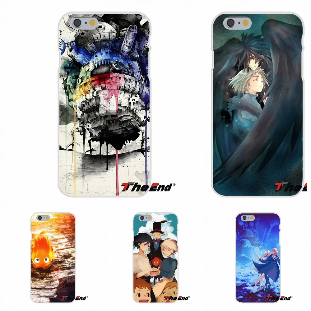 

Studio Ghibli Howl's Moving Castle Silicone Phone Case For iPhone X 4 4S 5 5S 5C SE 6 6S 7 8 Plus Galaxy Grand Core Prime Alpha