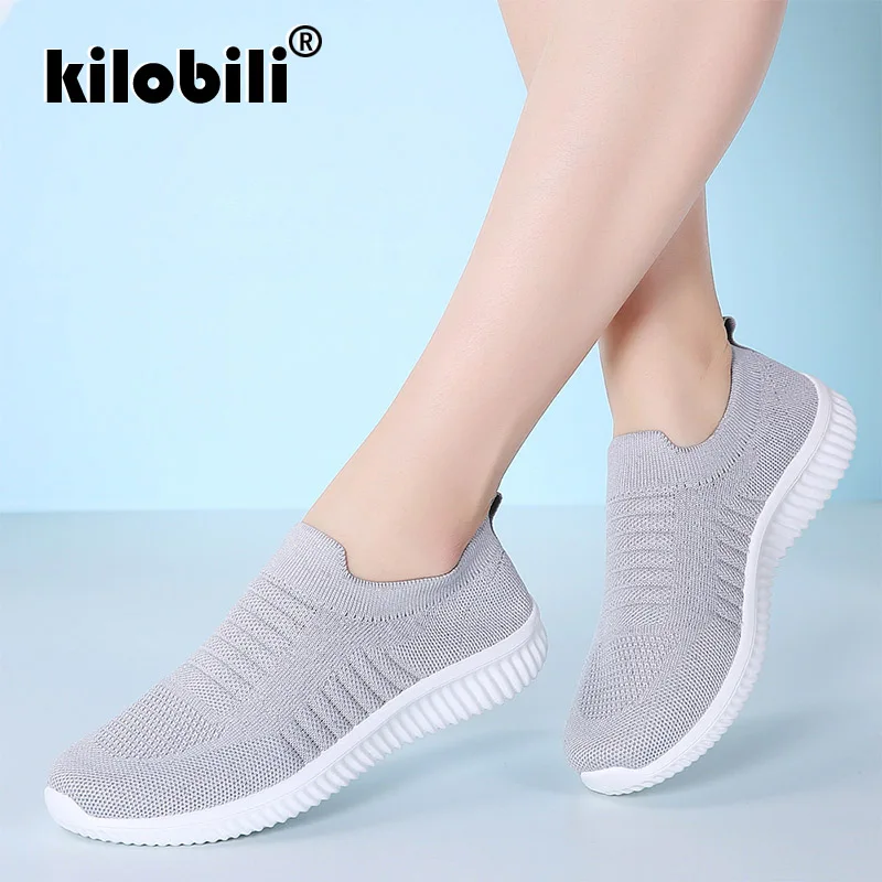 Kilobili/2019 весенние женские кроссовки женская обувь из дышащего сетчатого