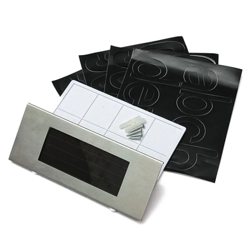 

Fashion Outdoor 4 LED Solar Door Lamp House Number Address Sign Doorplate House Garden Party Decorative