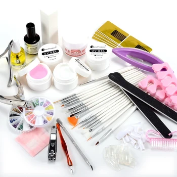 

DIY Kit of mancure to UV topcoat for nail art pedicure cuticle nail gel