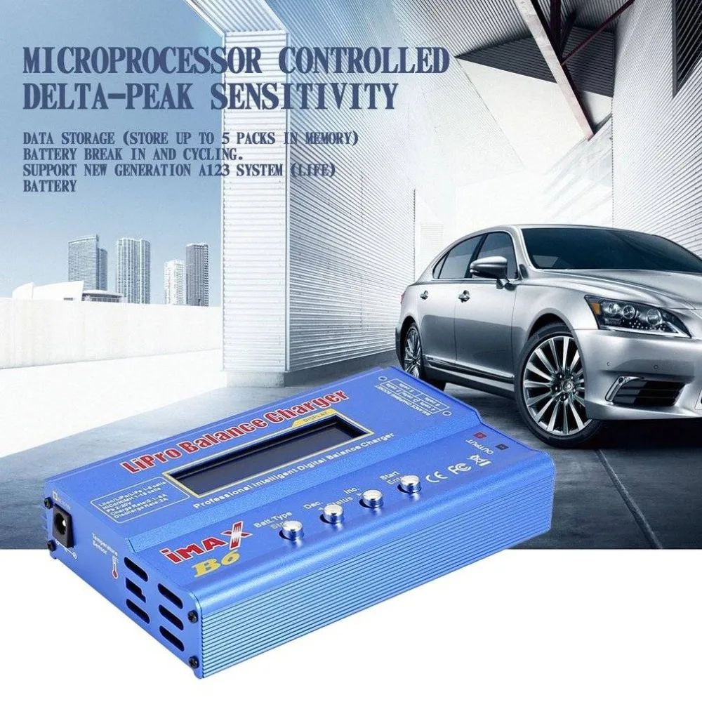 IMAX B6 Lipo NiMh литий-ионный Ni-Cd RC Батарея баланс цифровой Зарядное устройство Dis |
