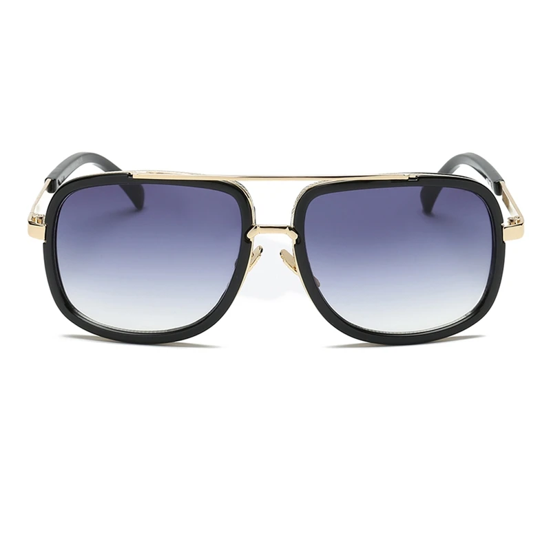 

Square Pilot Sunglasses Men Driving 2019Male Luxury Brand Sun Glasses For Men Metal Designer Cool Shades Retro