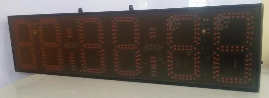 8 дюймовые красные часы минуты и секунды светодиодные (HST6 8R)|clock|clock ledclock red |