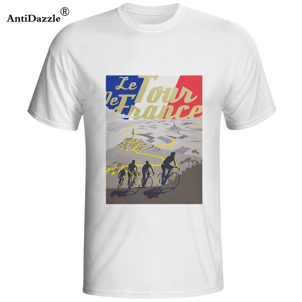 

Antidazzle Le tour de france t shirt 2017 Cycle t-shirt Men cotton top tees