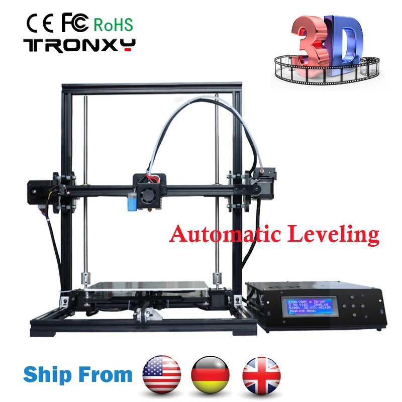 

Tronxy DIY 3D Printer Auto Leveling 3D Printing 220*220*300mm Aluminium Metal Frame Reprap Stable printing Tronxy 3D Printer Kit