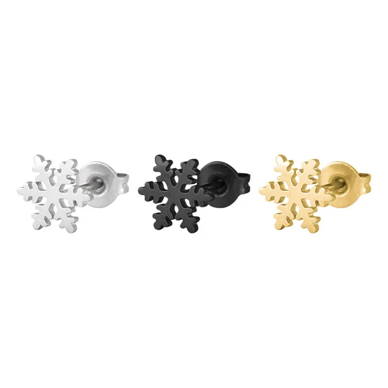 Mujeres Moon Stars Ear Stud Pendientes de plata de acero inoxidable gato animal Pernos de fruta