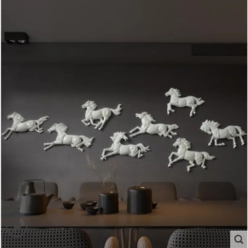 Рисунок коня, ручная работа, красивые наклейки на стену, домашний офис Ресторан Настенные Украшения