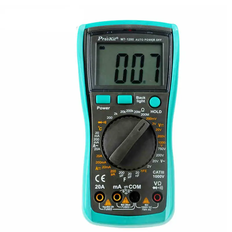 3 1/2 Digital Multimeter DC AC Voltage Current Capacity Resistance