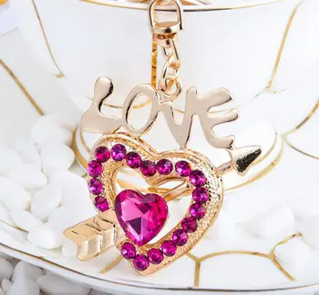 

Fashion An Arrow Through The Heart Pattern Keyrings Keychains