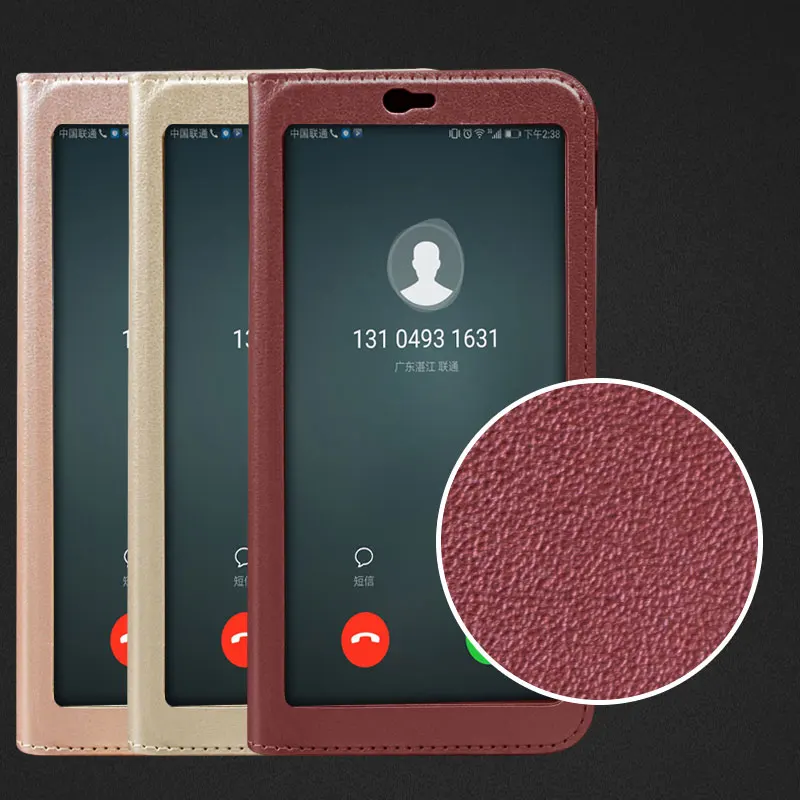 

Smart Window View Case For Huawei P20 Lite Luxury Flip Leather Case For Huawei P20Lite Smart View Cover for Huawei P20 Lite Case