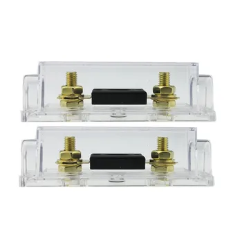 

2 pcs car boat Plug-in Bolt type 200A Gold-plated Fuse and high quality 200A ANL Fuse Holder