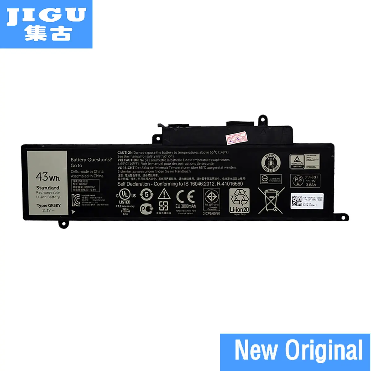 JIGU 100% New Genuine Original GK5KY Laptop Battery For DELL For Inspiron 13 7347 11 3147 04K8YH 31NP6/60/80 11.1V 43WH JIGU 100% New Genuine Original GK5KY Laptop Battery For DELL For Inspiron 13 7347 11 3147 04K8YH 31NP6/60/80 11.1V 43WH