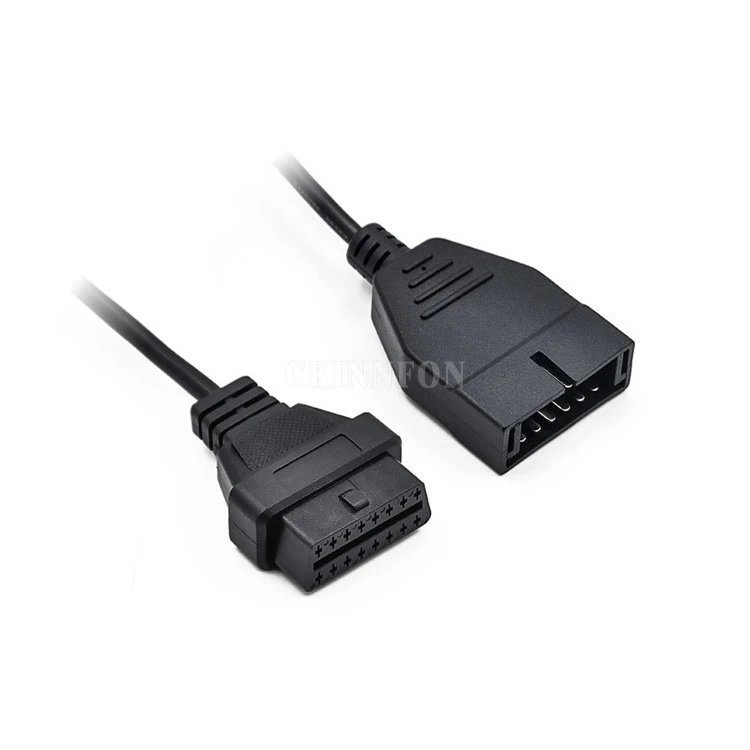 100 шт./лот 2019 Новый OBD/OBD2 разъем для 12-контактного GM адаптера к 16-контактному