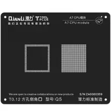 QianLi BGA трафарет для ЦП микросхемы трафареты для исправления дефектов пайки BGA A7 A8 A9 A10 A11 материнская плата ремонт iPhone 6 7 8 X