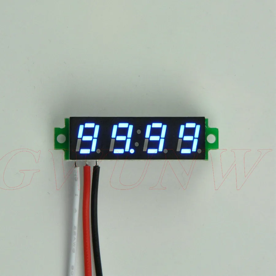 GWUNW BY428V 0 28 дюйма 4 битный микро Вольтметр постоянного тока 199 9 в (200 в) измеритель