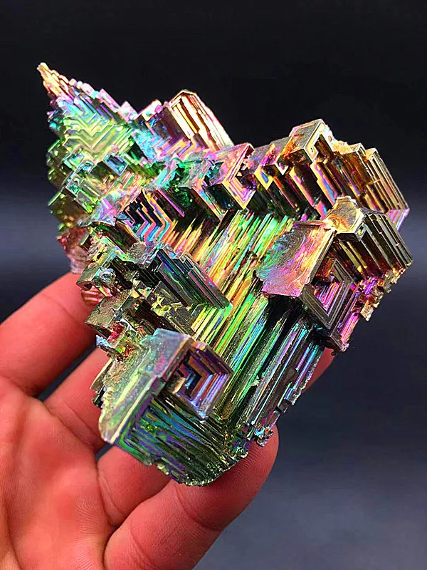 

Rainbow Bismuth Quartz-Selenite Meditation Chakra Reiki Healing Crystal