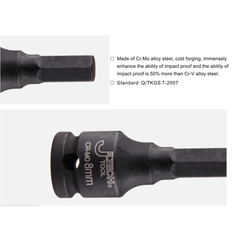 Шестигранный ключ Jetech Cr Mo 3/8 дюйма метрический 3 мм 4 5 6 7 8 10 12 14 мм|14mm allen key|socket wrench