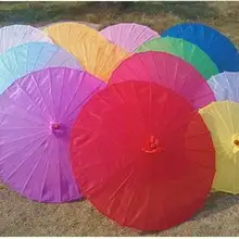 Китайский цветной бумажный зонтик, белый розовый зонтик, китайский традиционный танцевальный цветной зонтик, японский Шелковый реквизит
