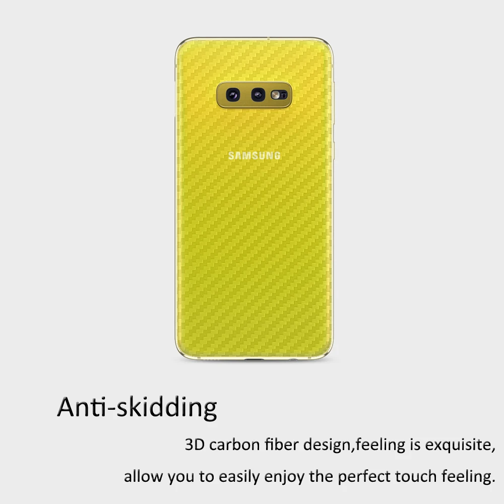 Для Samsung Galaxy S10 Plus S10e M20 защитная пленка из углеродного волокна для задней панели