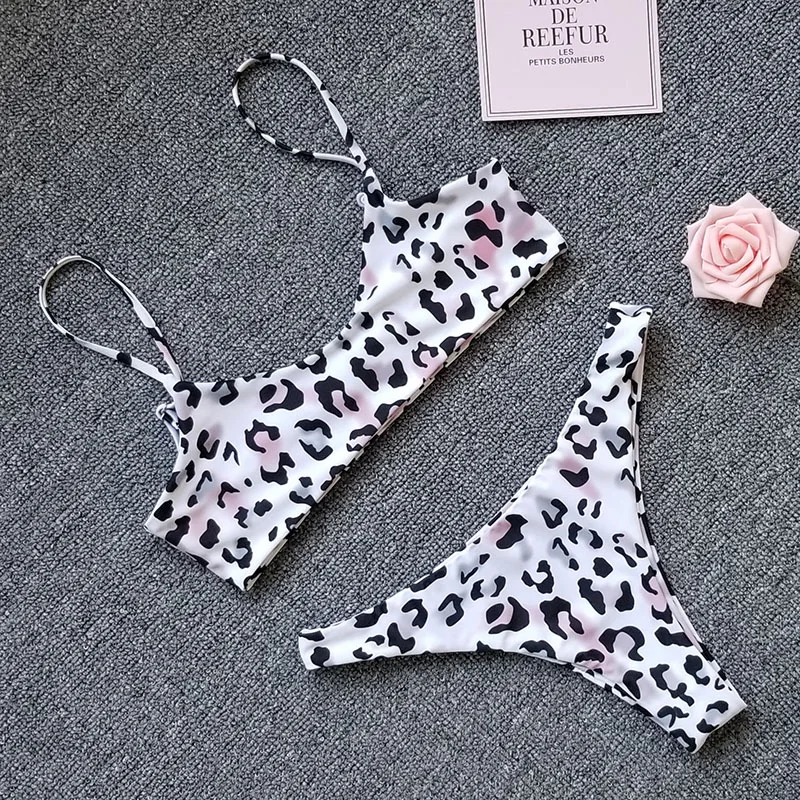 

Sexy Leopard Print Bikinis Women Swimwear Push Up Swimsuit Low Waist Bikini Set Bathing Suit Swim Wear Beach Female Summer Girls