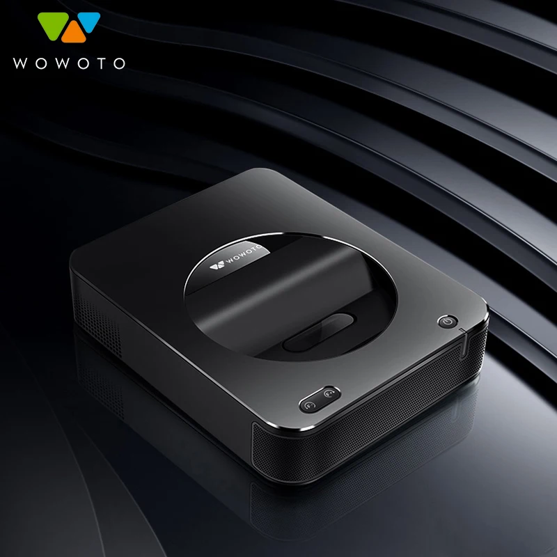 WOWOTO Bluetooth Projektor Elektro Fokus 4K Auflösung Wi-Fi Projektor 600ANSI LED Tragbare HD für Home Cinema Fenster System s6 WOWOTO Bluetooth Projektor Elektro Fokus 4K Auflösung Wi-Fi Projektor 600ANSI LED Tragbare HD für Home Cinema Fenster System s6