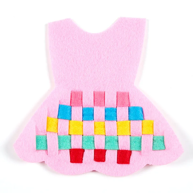 Дети DIY войлочная ткань ремесла детский сад нетканые детские игрушки для изучения руками войлочная ткань раннего обучения игрушки - Цвет: skirt