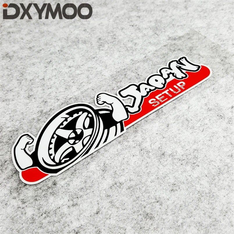

Car Styling Vinyl Tape Creative Decorate JDM D1 Power Motorcycle Wheel Stickers for JAPAN SET UP 20x6cm