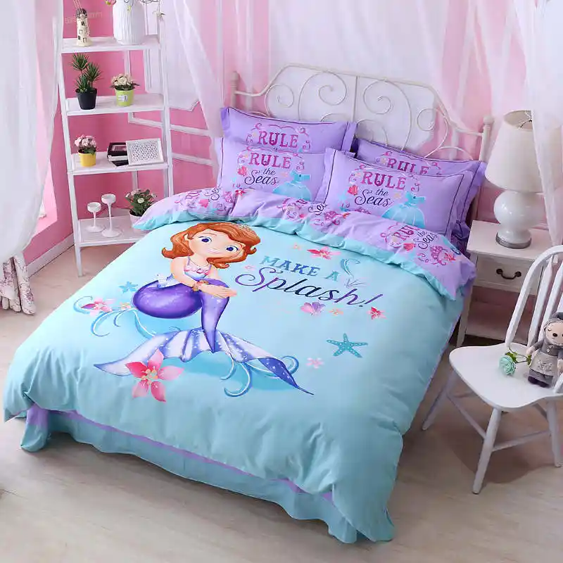 Disney Little Mermaid Bedding Set Twin Full Queen King Size 3d