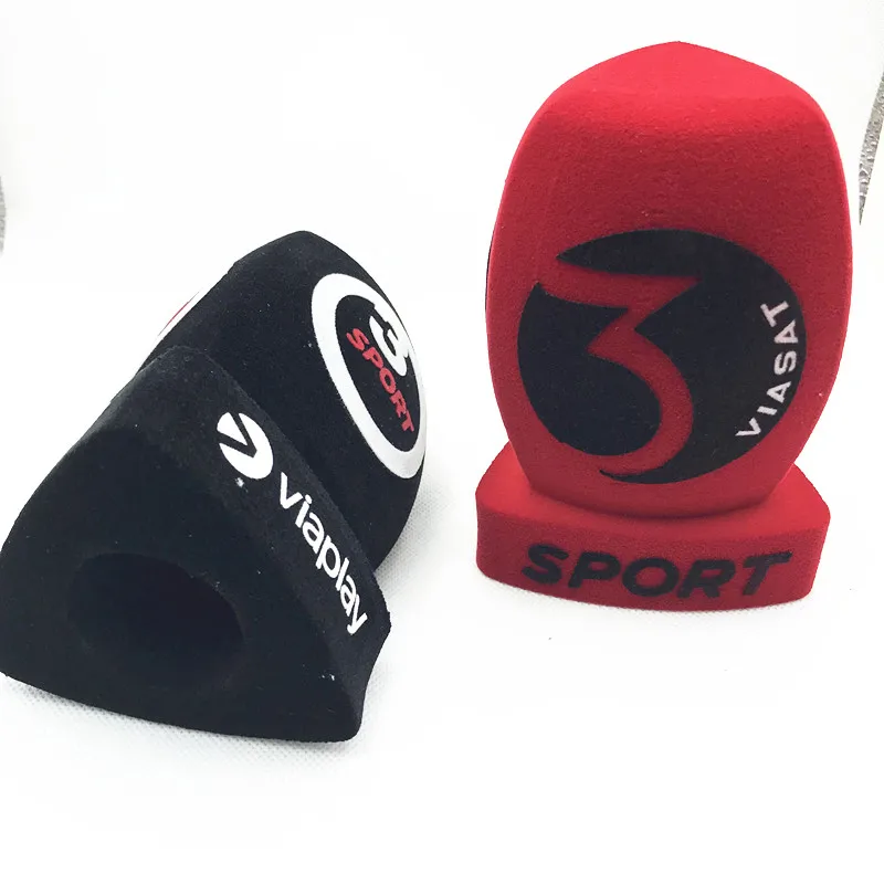 Personalizado para Transmissão de Entrevista Portátil de Espuma com Logo de Impressão. Linhuipad-microfone Microfone Diâmetro Interno: cm 4 - Image 4