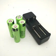 4 pcs Original NCR18650PF 18650 3.6V 2900mAh Rechargeable Battery Li-ion flight battery 10A Discahrge+1PCS Charger