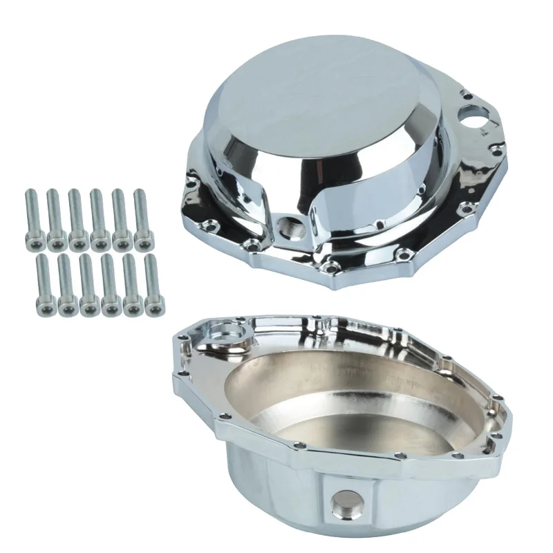 

Chrome Motorcycle Stator Engine Cover Case Right Side For Suzuki Hayabusa GSXR1300 GSX1300R 1999-2012 2007 2008 2009 2010 2011