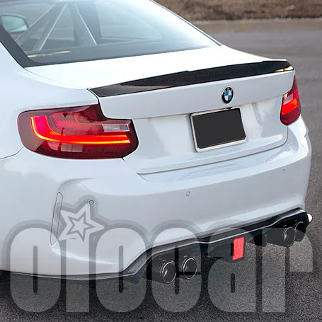 Стильный светодиодный УГЛЕРОДНЫЙ Задний диффузор Kohlenstoff для BMW F87 M2 M2C|Обвесы| |