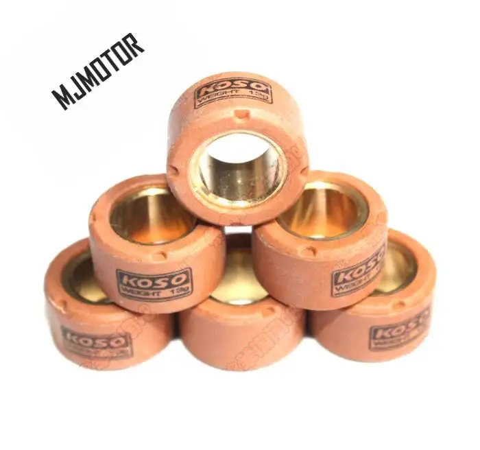 

(6pcs/set) High Performance Variator Copper Rollers 8g 9g 10g 11g 12g For Yamaha BMS125 ZY125 Scooter QJ Keeway Spare Part