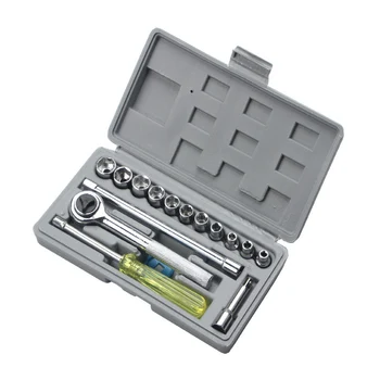 

17pcs/set Hexagonal Sleeve Nut Wrench Set Hardware Repairing Tool Set AI88