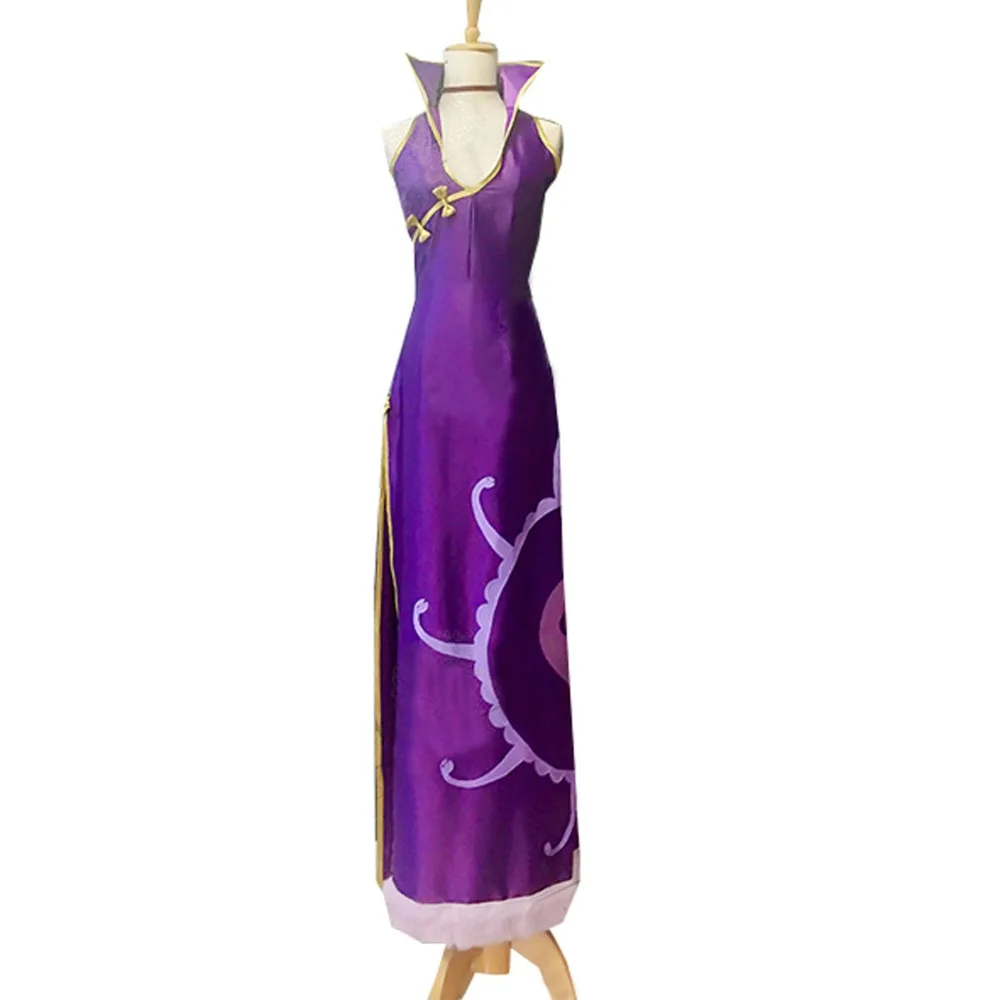 

2019 Elegant Version One Piece Boa Hancock Cosplay Cheongsam Dress Costume