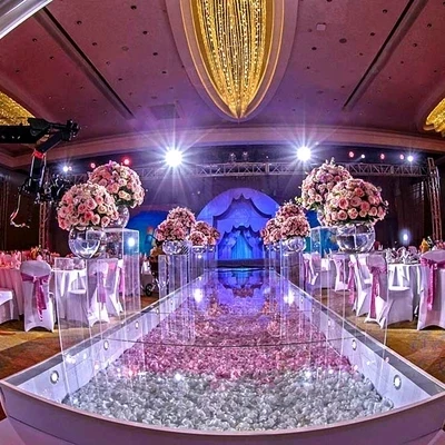Свадебное Хрустальное орнаментальное украшение в середине потолка Свадебные столбы колонны события украшения