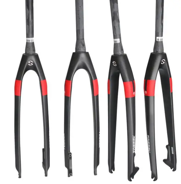 

2019 New TOSEEK Full Carbon Fiber Mountain Bicycle Fork MTB Bike Front Fork 28.6mm Cone-Shaped Cycling Fork 26/27.5/29ER