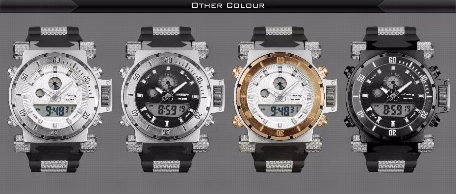Мужские часы от ведущего бренда, роскошные аналоговые цифровые часы для мужчин, большие тактические Часы Авиатор для мужчин, Relogio Masculino
