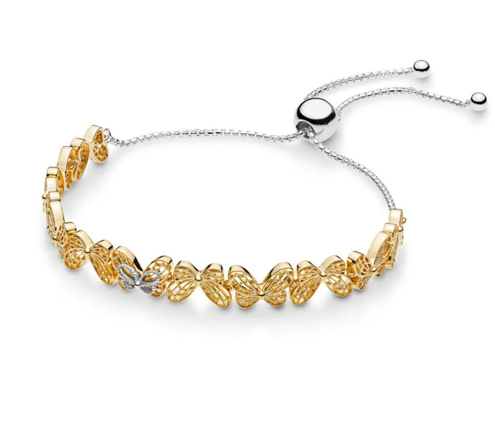 

Kaliyah 100% 925 Sterling Silver New 2019 Spring 567957 Twinkle Sky Butterflies Open To Cut Bracelet Jewels From Original Women