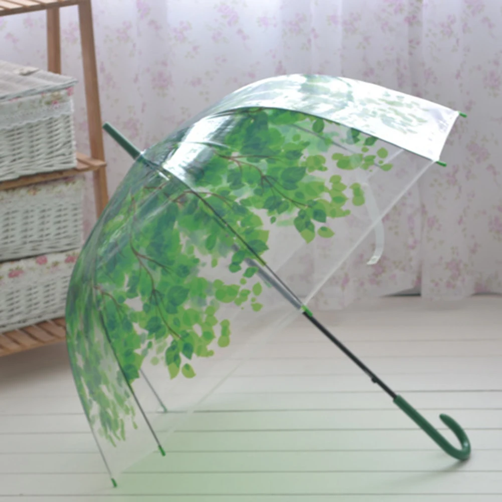 1 шт. пластиковый EVA прозрачный зонтик креативный дождевик Солнечный для женщин девушек и женщин Новые товары зонты с длинной ручкой