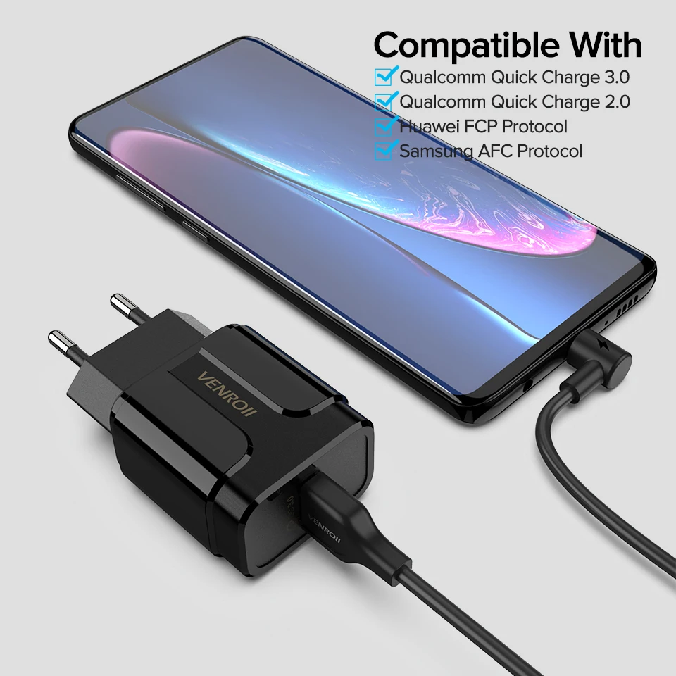 5 В 3 а универсальный 18 Вт USB Quick Charge 3,0 для huawei Xiaomi EU US настенный адаптер Android мобильный телефон быстрое зарядное устройство для samsung S10