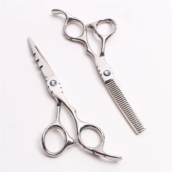 

5.5 inch 16cm Customized Logo JP 440C Shiny Hairdressing Scissors Cutting Shears Thinning Scissors Professional Hair Scissors