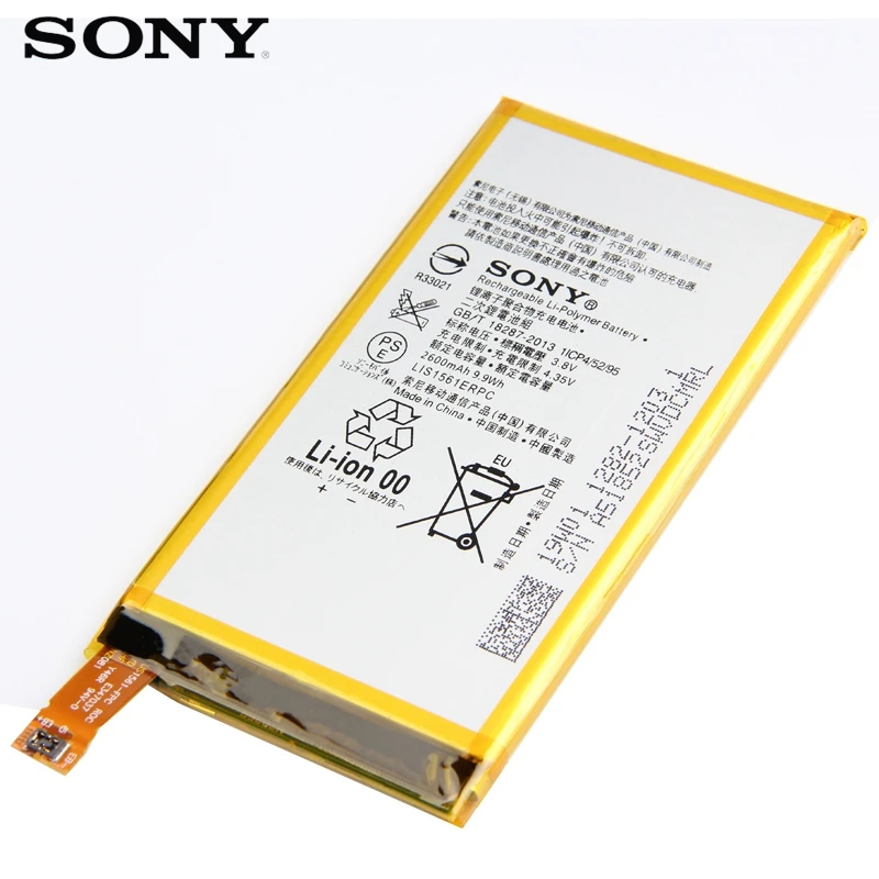 Original Replacement Battery For SONY Xperia Z3 Compact Z3 mini C4 M55W D5833 D5803 SO-02G Z3 MINI LIS1561ERPC Genuine 2600mAh