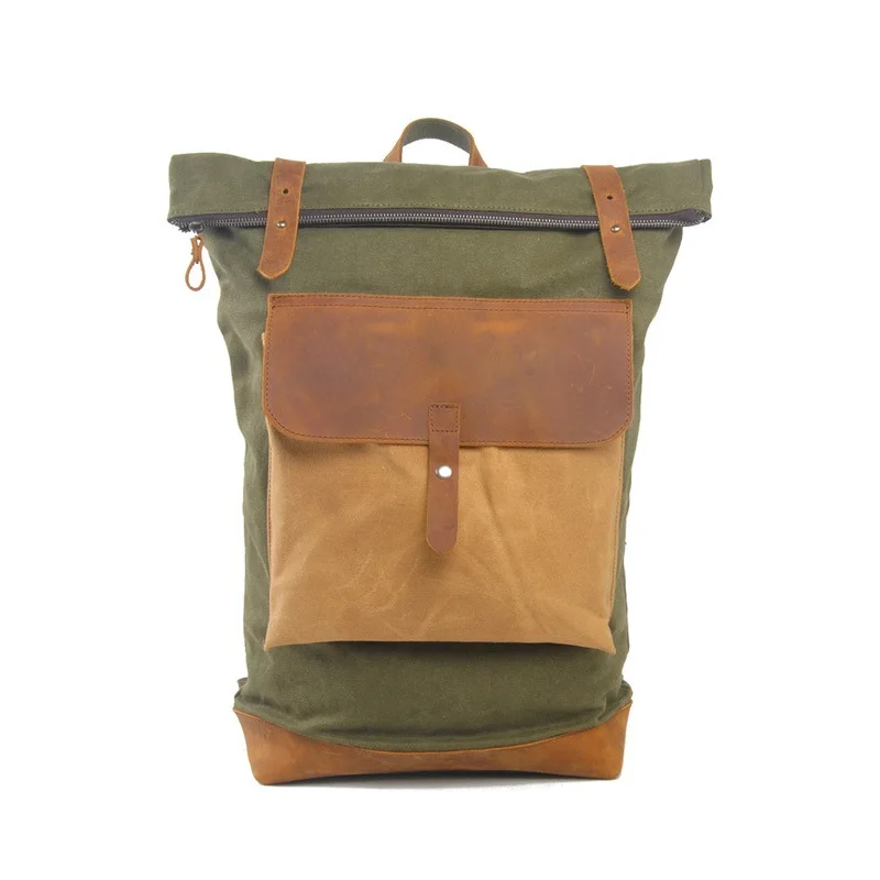  Large Capacity Out Door Travel Backpack Men College Casual School Daypack Vintage Canvas Laptop Bag